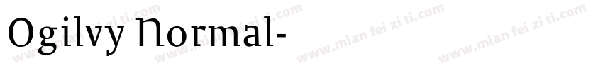 Ogilvy Normal字体转换